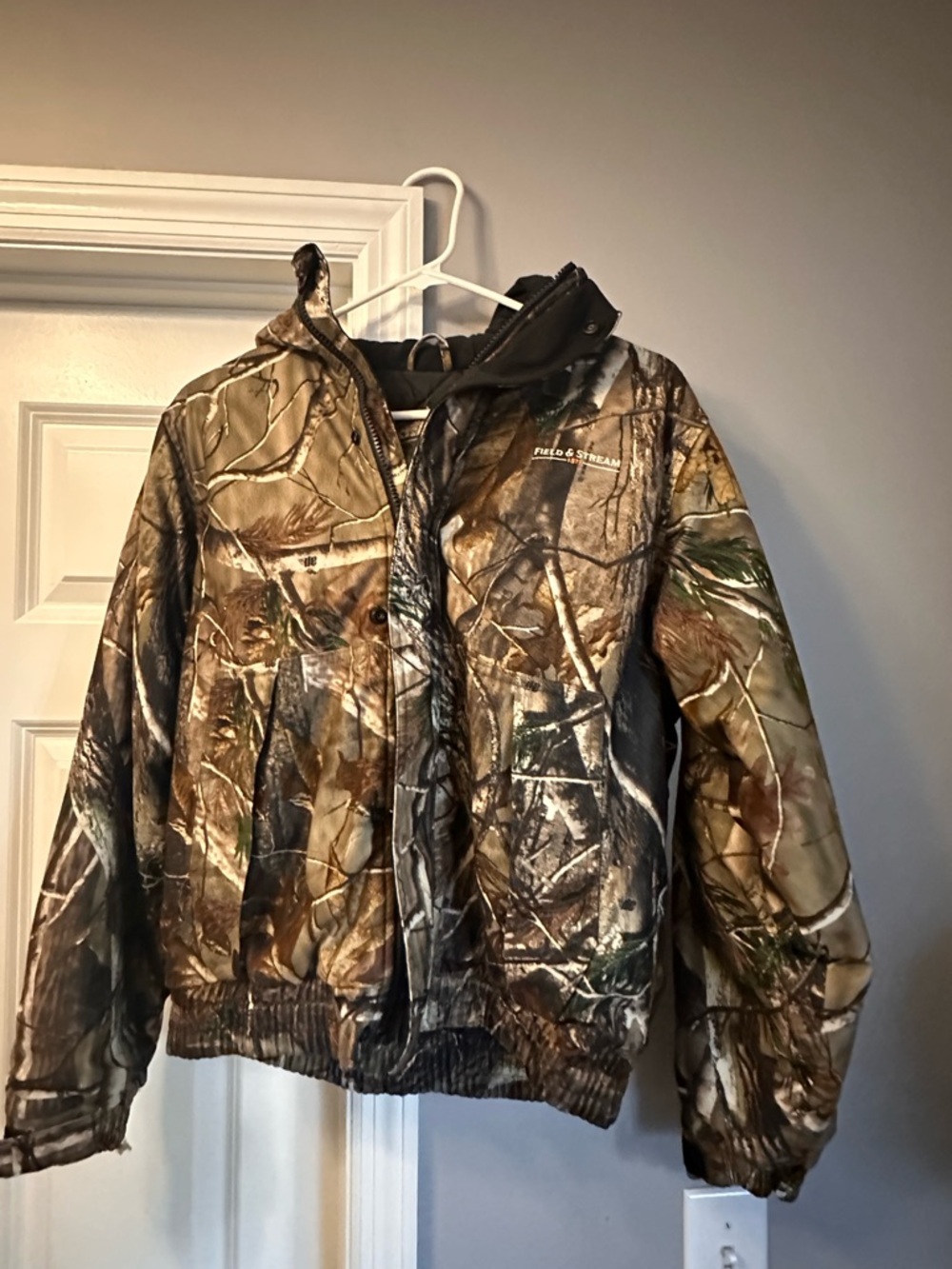 Field & Stream Kids Camouflage Puffer Jacket - Brown/Green